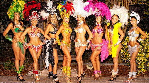 Samba Dancers performing at a Florida event