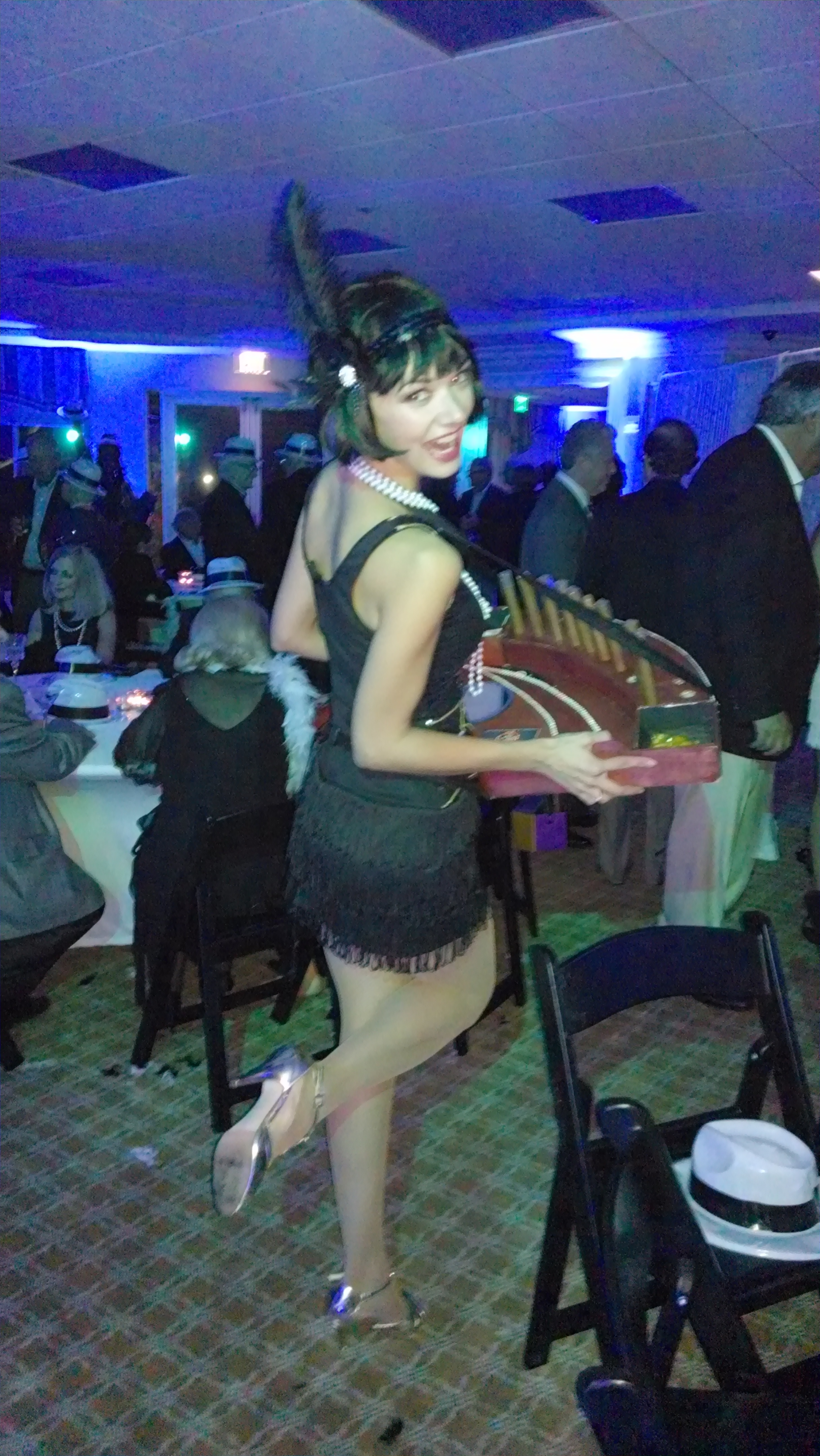 Roaming Cigar Girls or Go-Go Dancers performing at a South Florida event