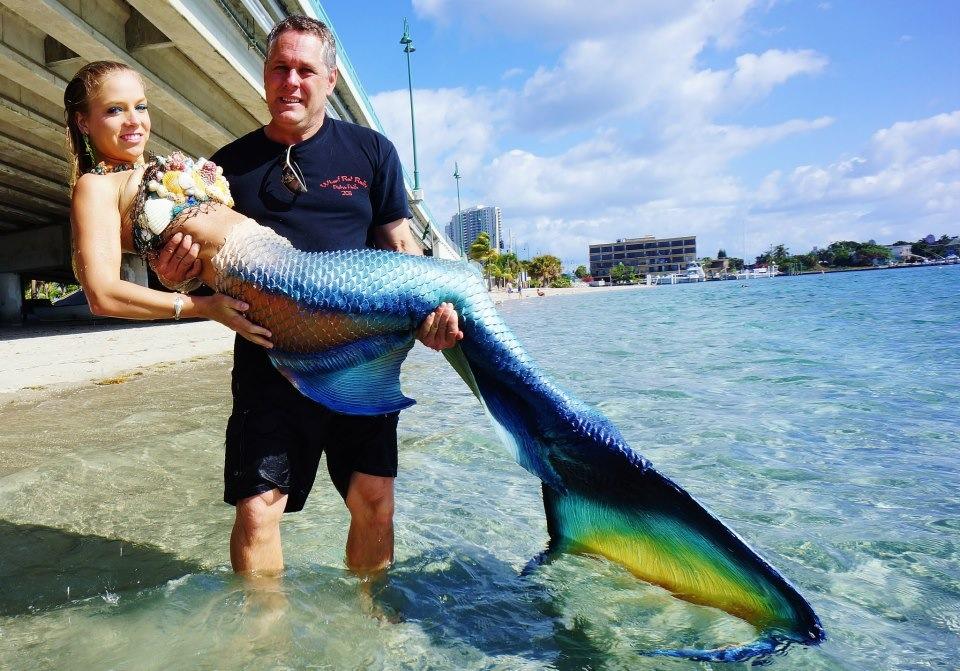 Mermaids performing at a Florida event