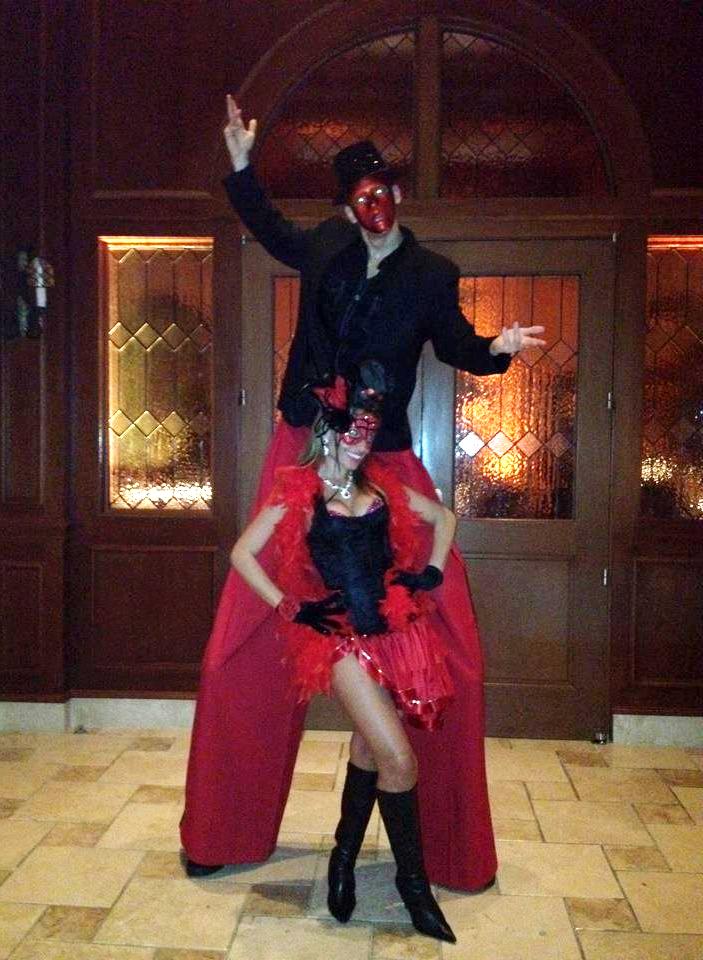 Stilt-Walkers / Dancers performing at a Florida event
