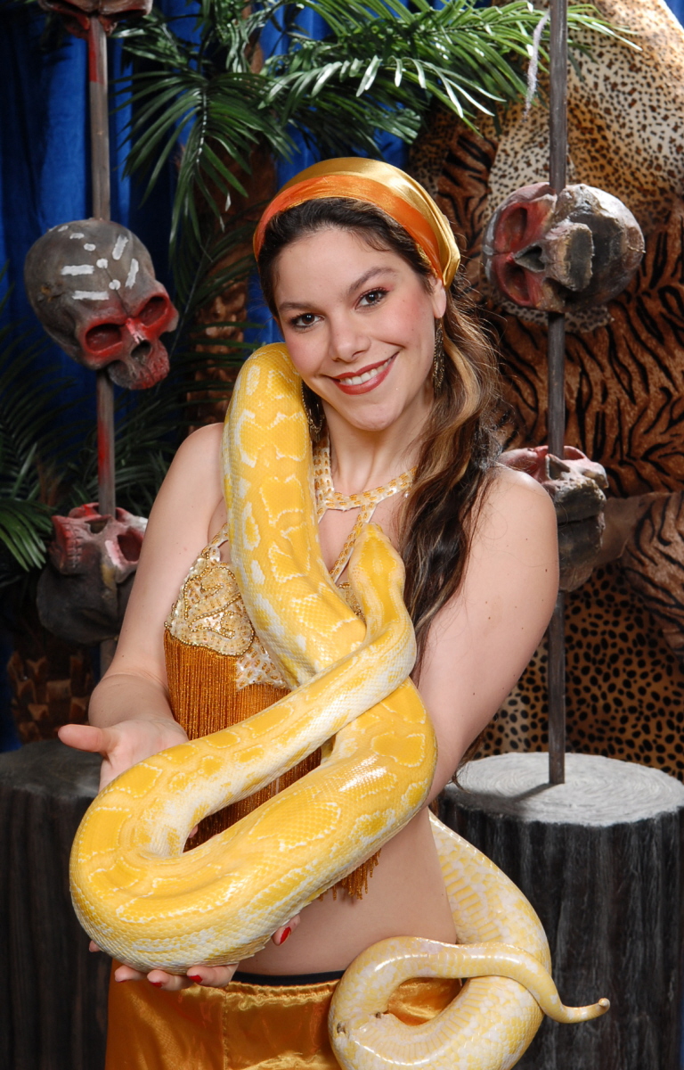 Snake Charmer performing at a Florida event