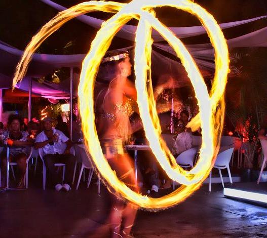 Fire Dancers performing at a Florida event
