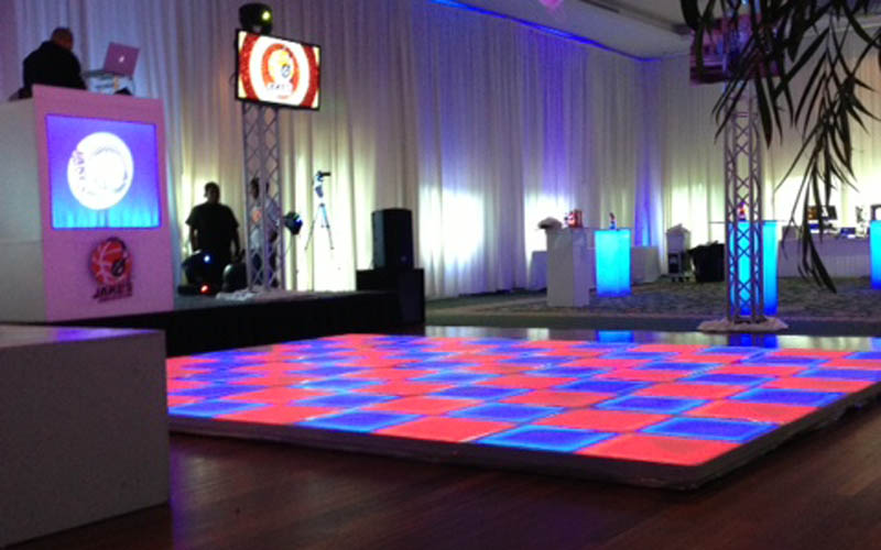 LED Dance Floor & DJ Booth