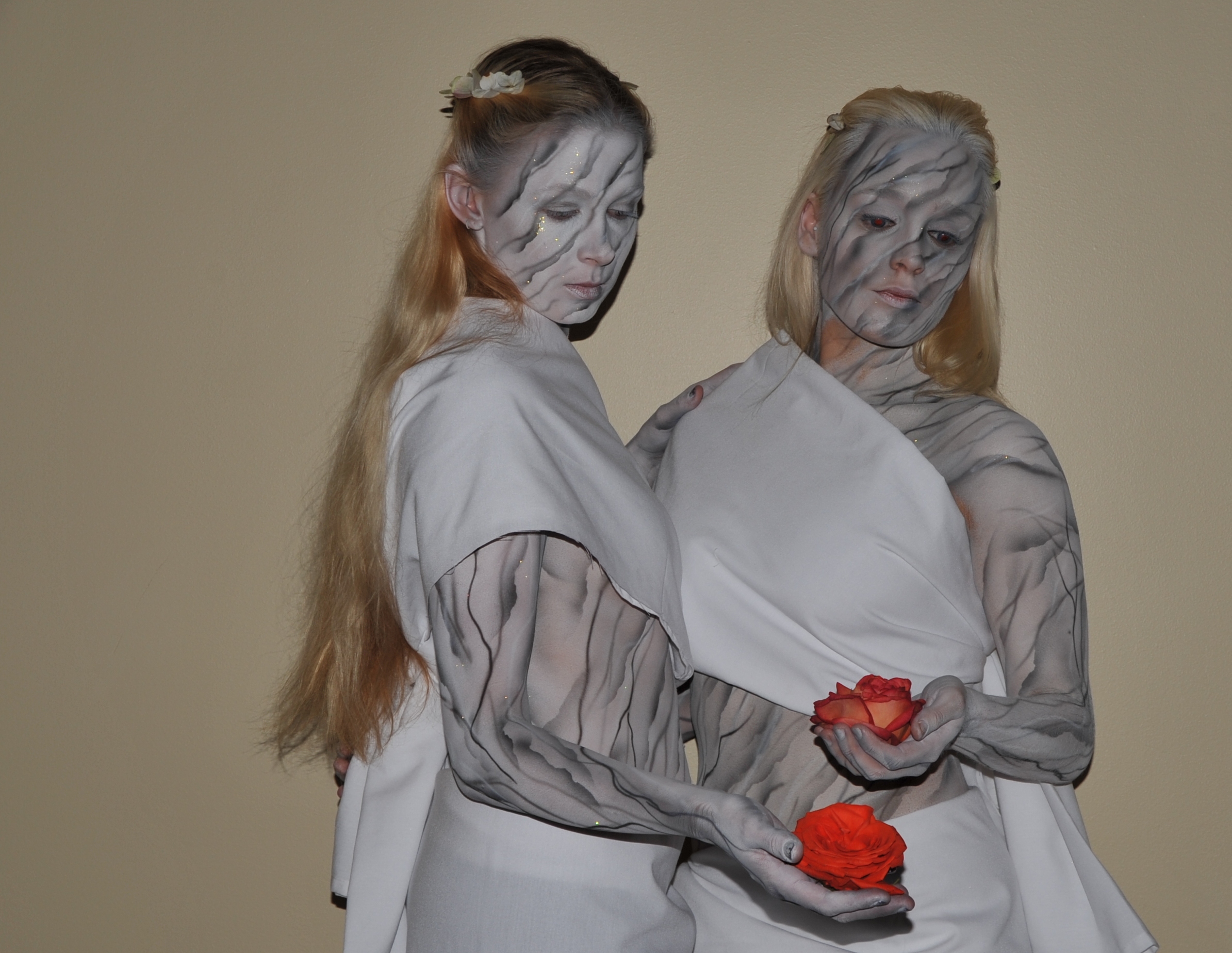 Custom Human Statues performing at a South Florida event